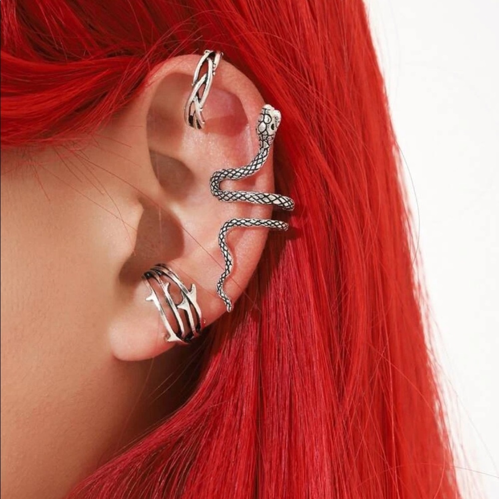 🆕 3 Pc. Snake Ear Cuff Set